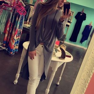 High low long sleeve shirt